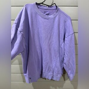 Aerie Sunwashed Oversized Purple Crewneck - Size M